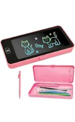 LED Drawing Pen Case – Kids Pencil Box with LCD Screen and Stylus, Erase Button – 8.5 inch Digital Notepad - Image 6