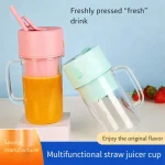 Juicer Mixer, straw-type juicing cup 6 Blade Smoothie Maker & Portable Electric USB Juice Maker, Rechargeable Bottle & Portable Fruit Blender Maker Protein Shaker