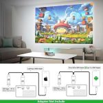 Mini Portable LED Projector with Multiple Interfaces Like AV, Audio, USB, HDMI, Micro SD, Film Projector for Children’s, Home Cinema, Compatible with Smartphone/Laptop/PS4/Firestick - Image 3